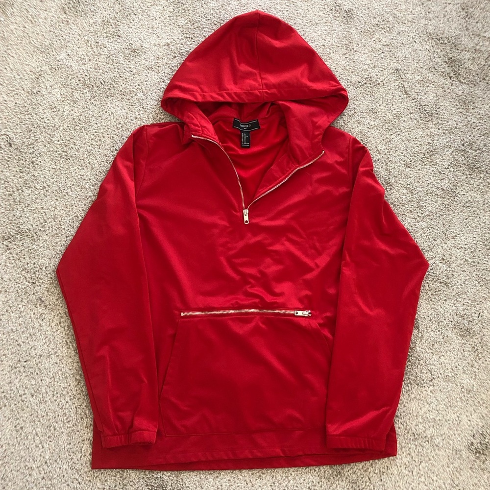 Forever21 Men Red Hoodie